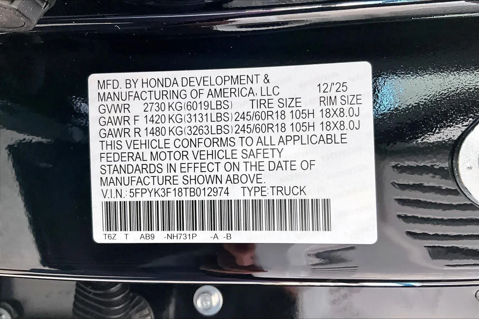 2026 Honda Ridgeline Sport - Photo 19