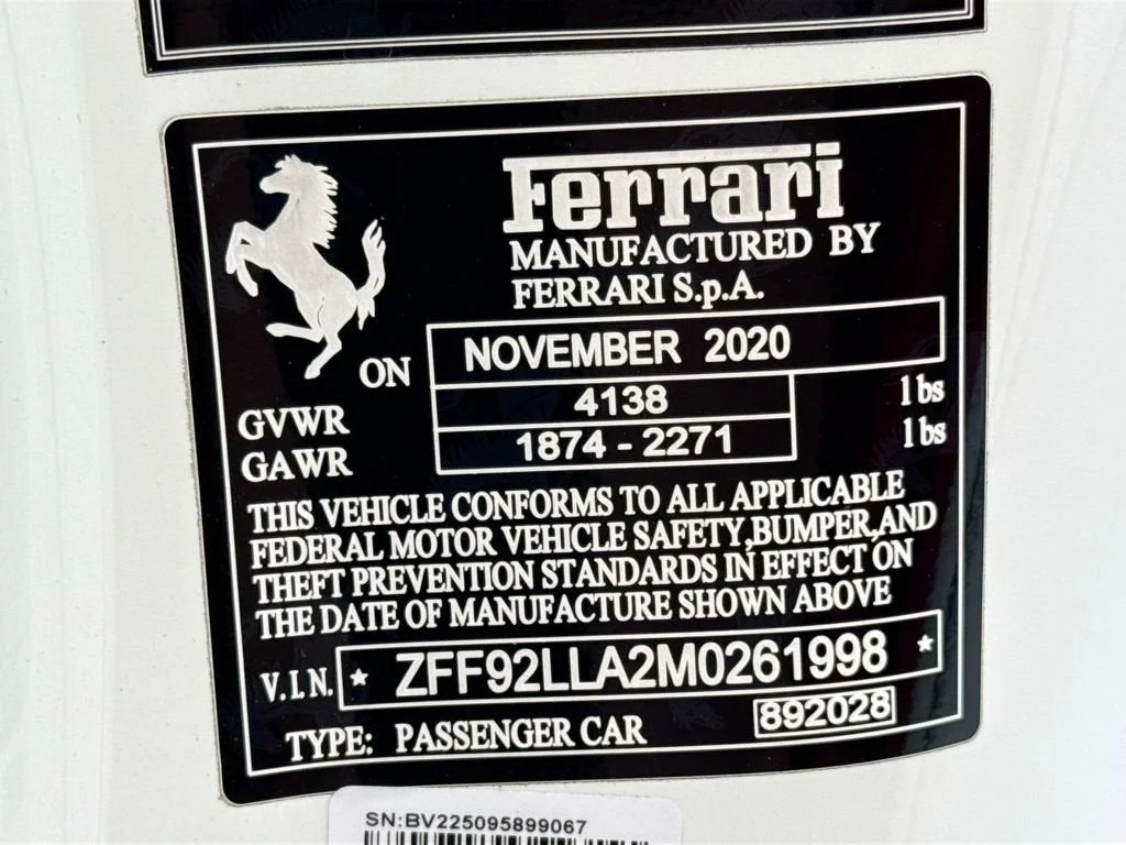 Used 2021 Bianco Avus Ferrari  image 31