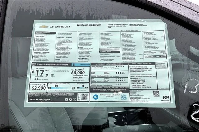 New 2026 Sterling Gray Metallic Chevrolet Premier image 14