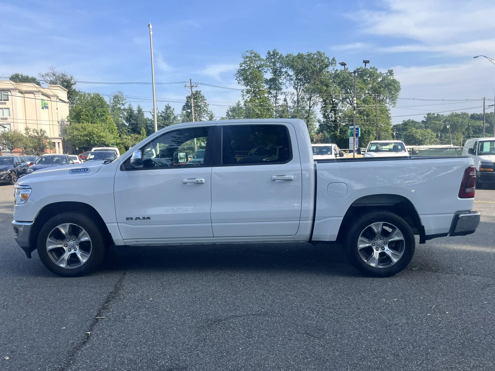 Used 2024 Ivory White Tri-Coat Pearlcoat Ram Laramie image 5