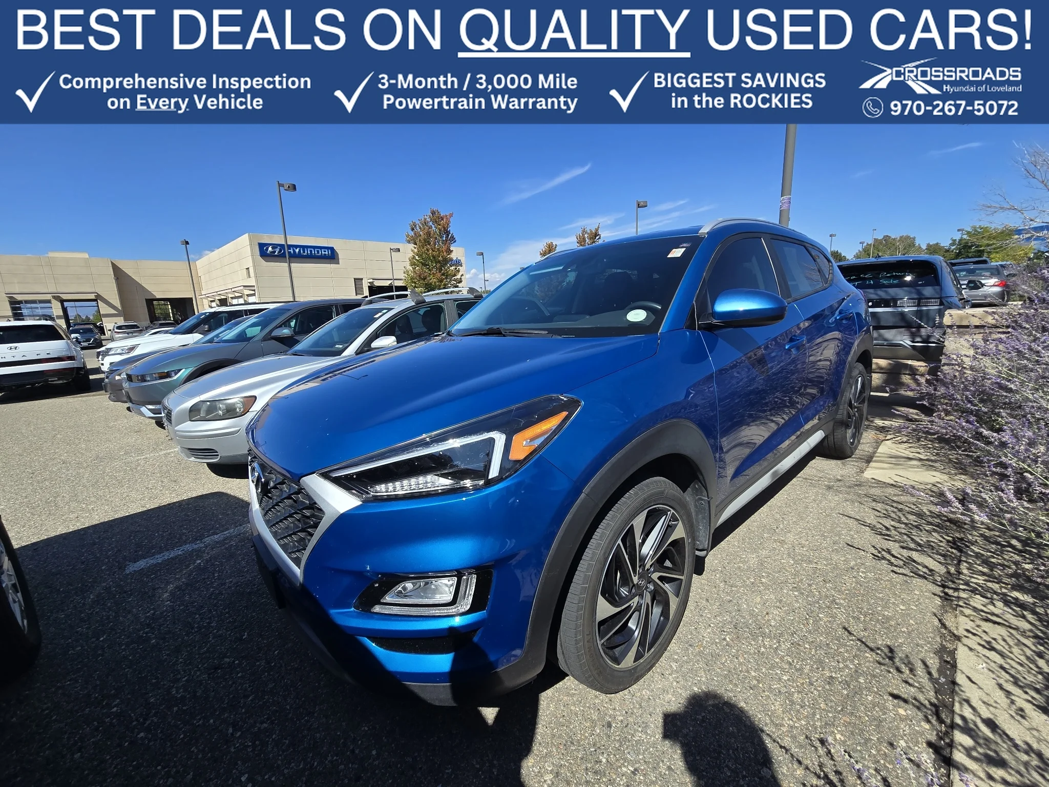 Used 2020 Aqua Blue Hyundai Sport image 1
