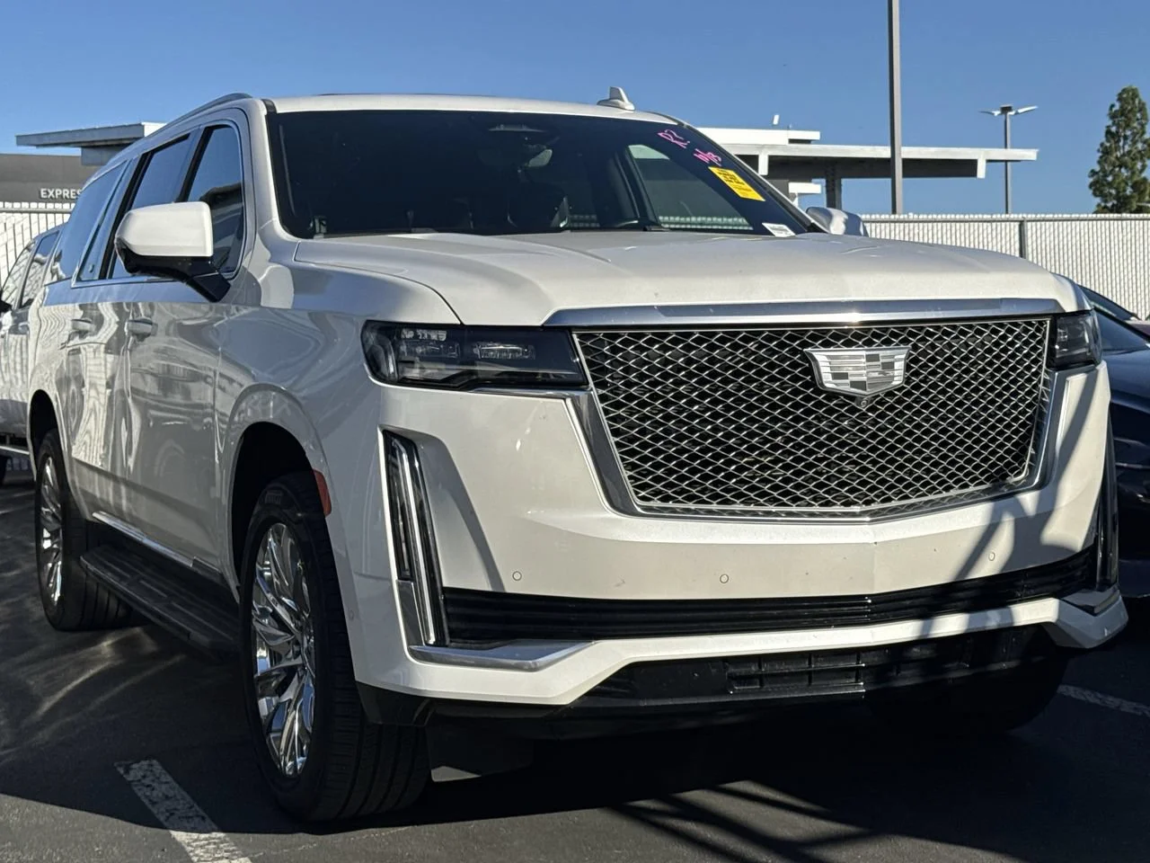 Used 2023 Crystal White Tricoat Cadillac 4WD Premium Luxury image 2