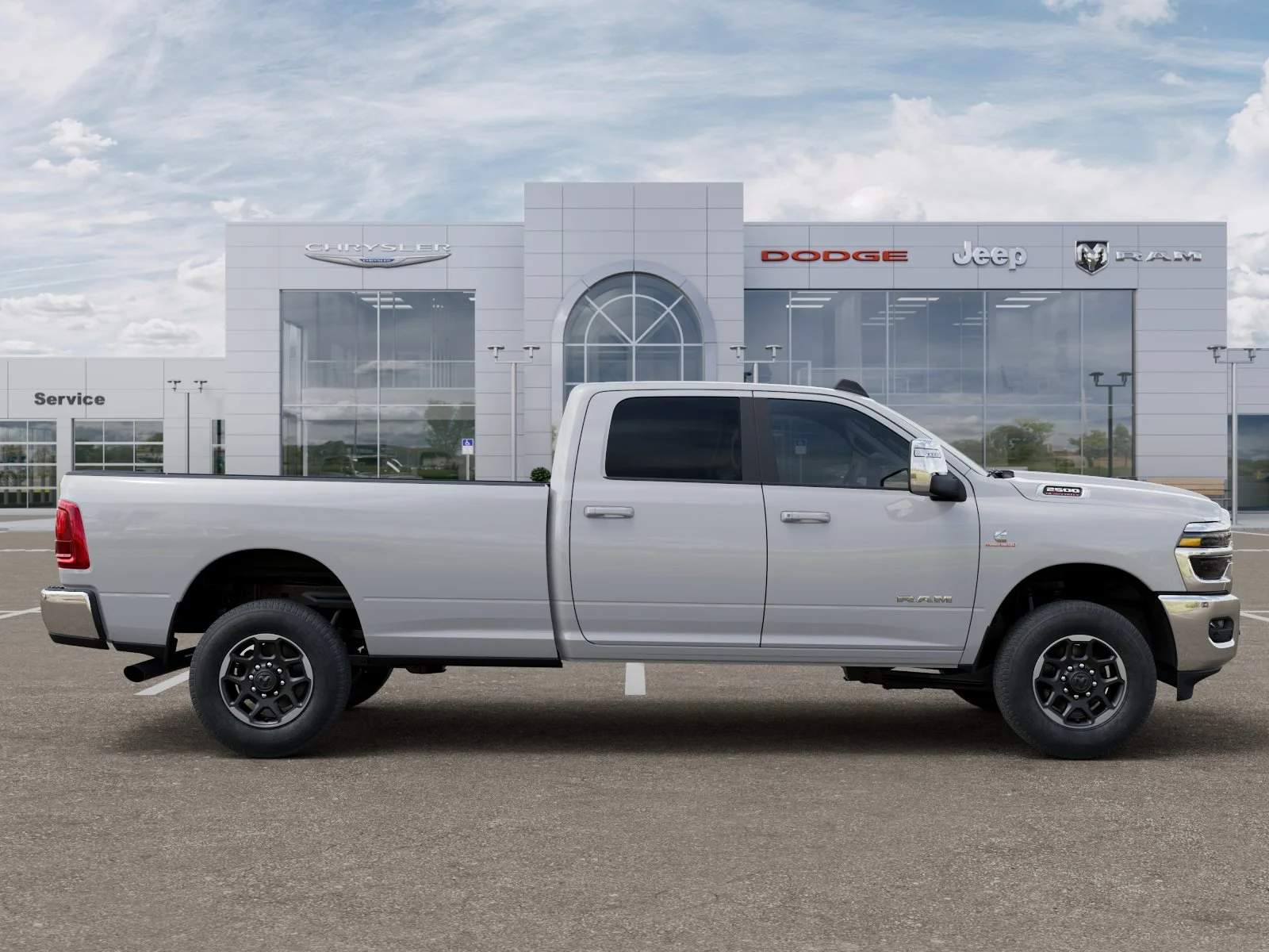 New 2026 Bright White Clear-Coat Exterior Paint RAM Laramie image 49