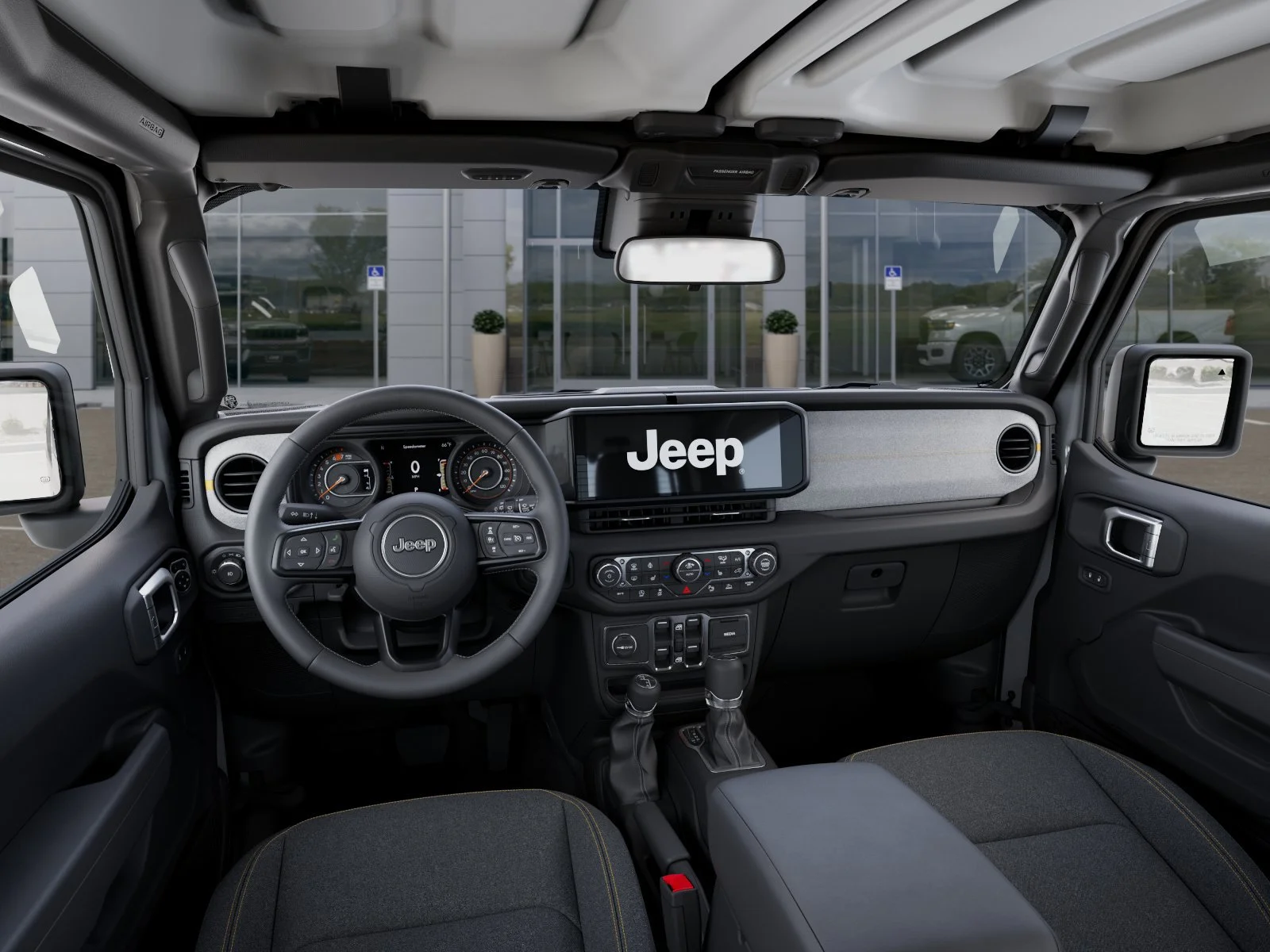 New 2026 Bright White Clear-Coat Exterior Paint Jeep Sport S image 14