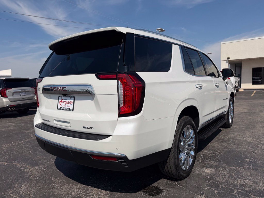 Used 2022 WHITE FROST TRICOAT GMC SLT image 3
