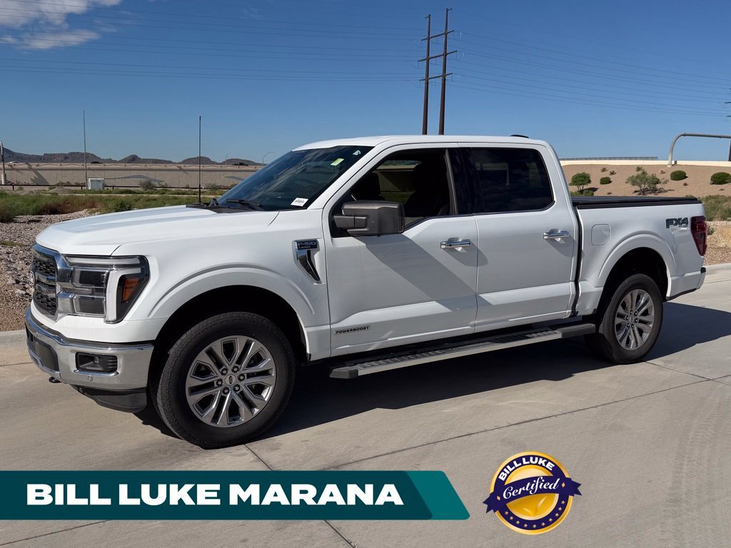 Certified Used 2025 White Ford Lariat image 1