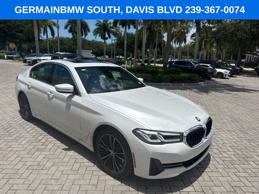 Certified Used 2023 Mineral White Metallic BMW 540i image 7