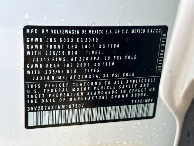 Used 2022 Pure White Volkswagen 2.0T SE image 19