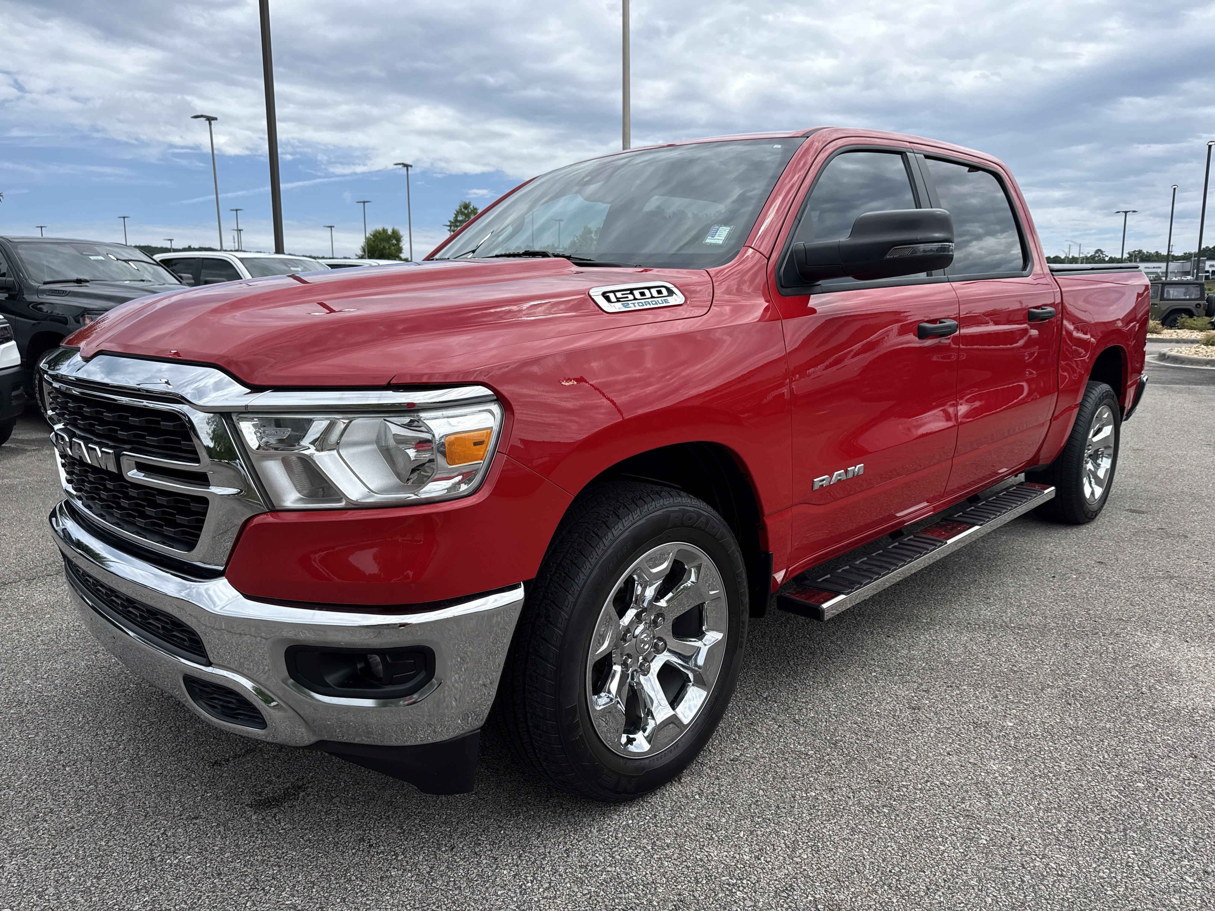 Used 2023 Flame Red Clearcoat Ram Big Horn image 3