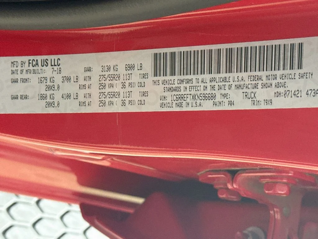Used 2019 Flame Red Clearcoat Ram Big Horn/Lone Star image 31