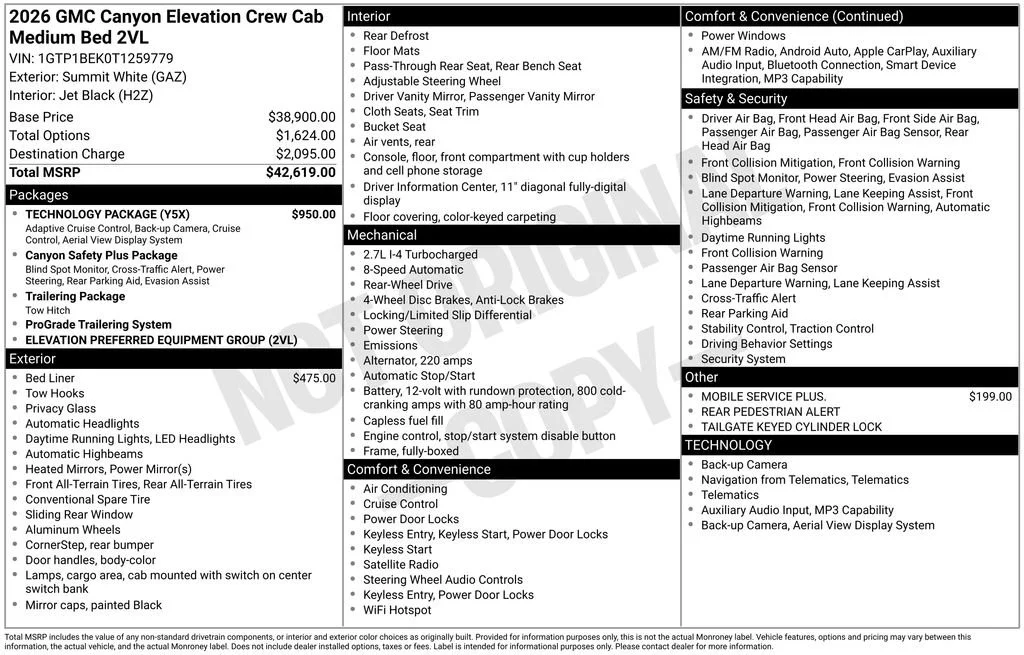 2026 GMC Canyon 2WD Elevation Crew Cab Short Box's photo