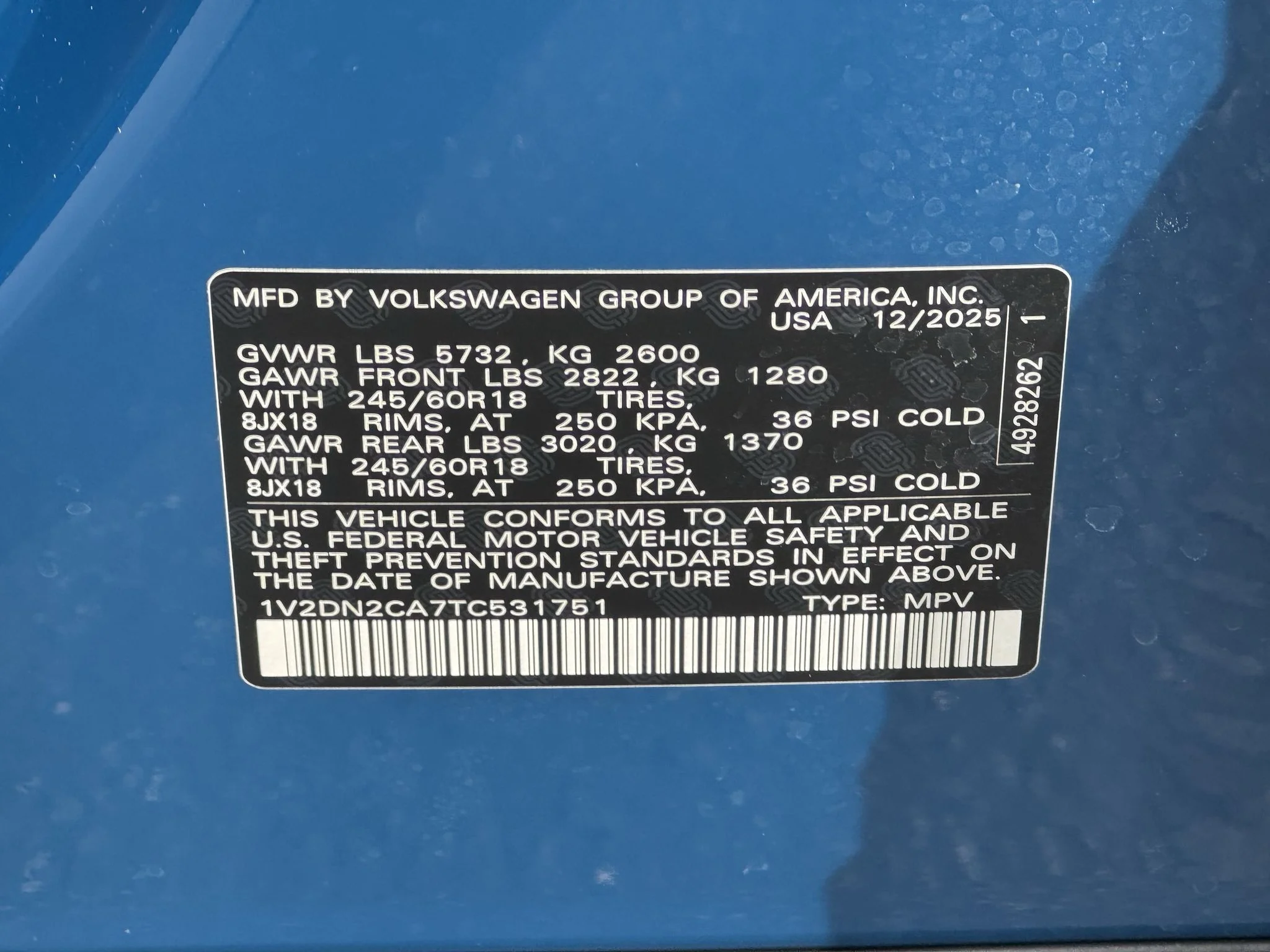 Used 2026 Mountain Lake Blue Metallic Volkswagen 2.0T SE image 37