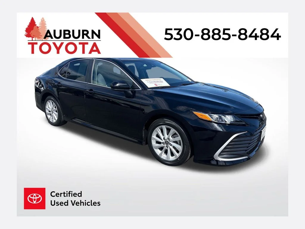 Certified Used 2023 Midnight Black Metallic Toyota LE image 1