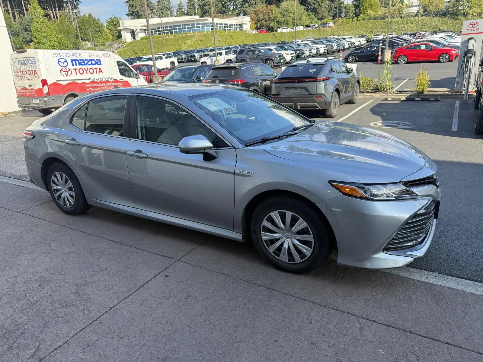 Used 2020 Celestial Silver Metallic Toyota Hybrid LE image 6