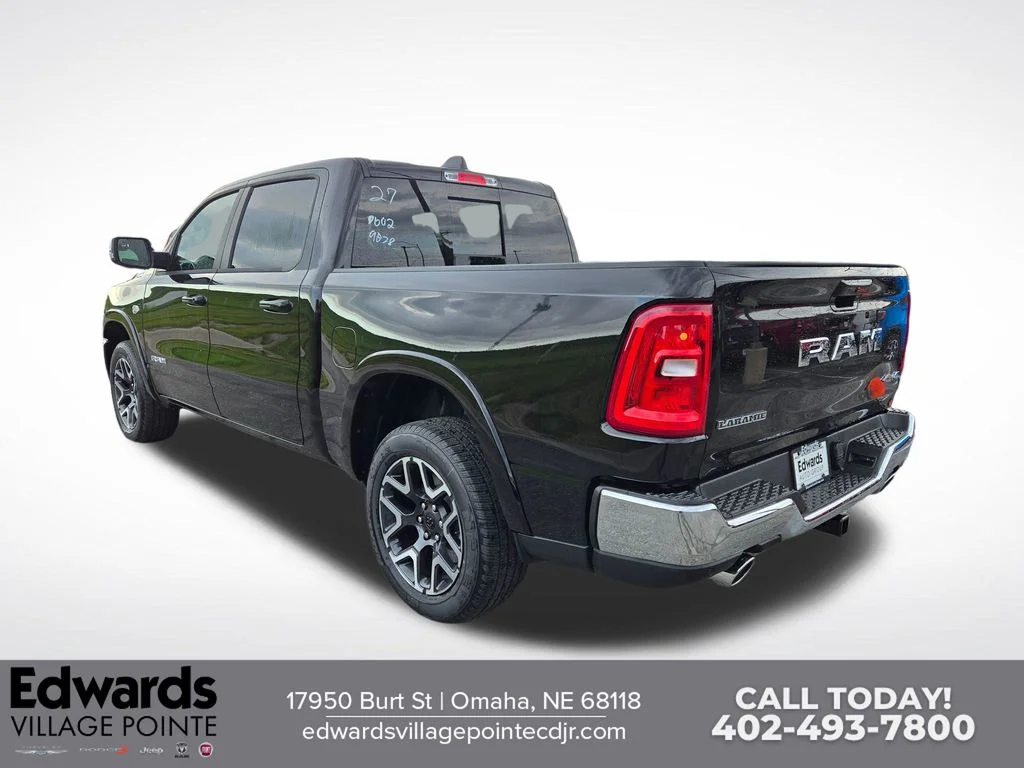 New 2026 Diamond Black Crystal Pearl-Coat Exterior Paint RAM Laramie image 5
