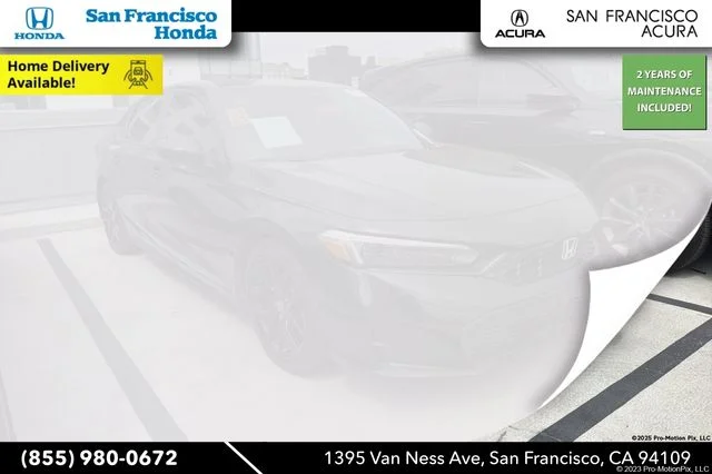 Certified Used 2025 Crystal Black Pearl Honda Sport image 1