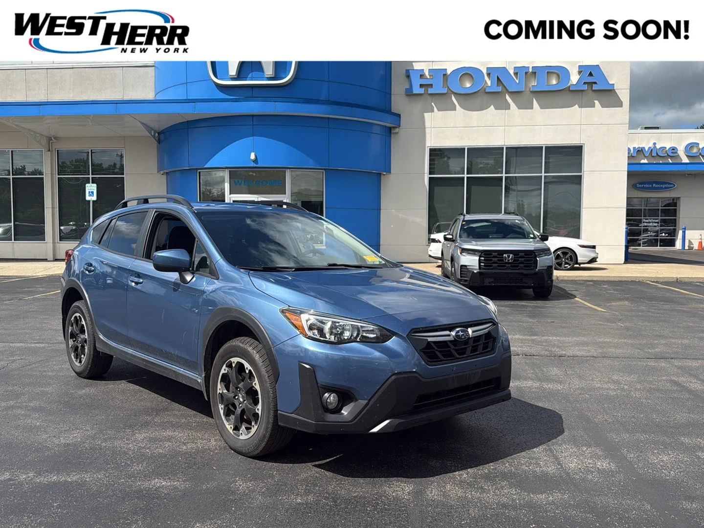 Used 2021 Horizon Blue Pearl Subaru Premium image 1