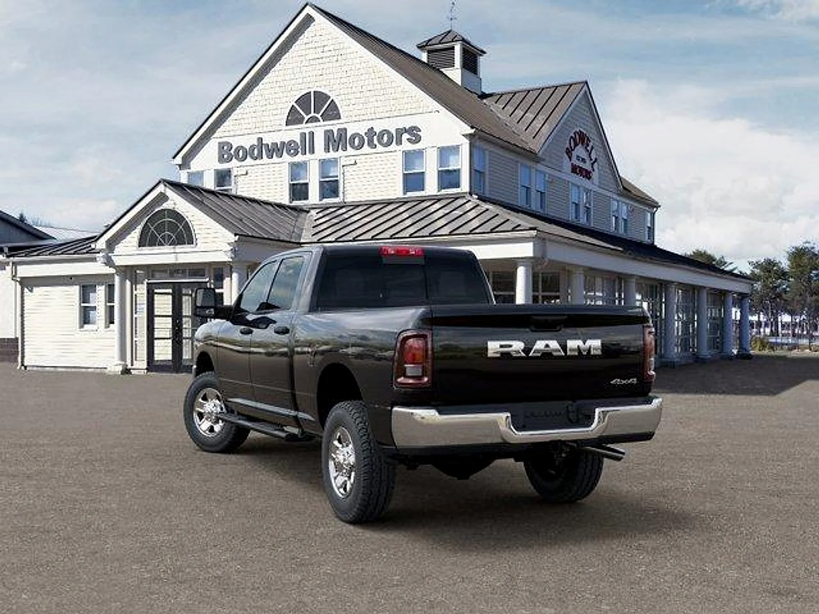 New 2026 Diamond Black Crystal Pearl-Coat Exterior Paint RAM Tradesman Crew Cab 4x4 6