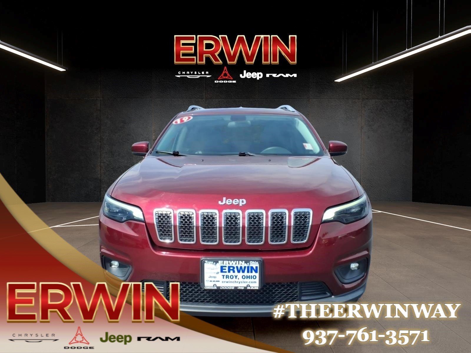Used 2019 Jeep Cherokee Latitude Plus with VIN 1C4PJMLB4KD379385 for sale in Troy, OH