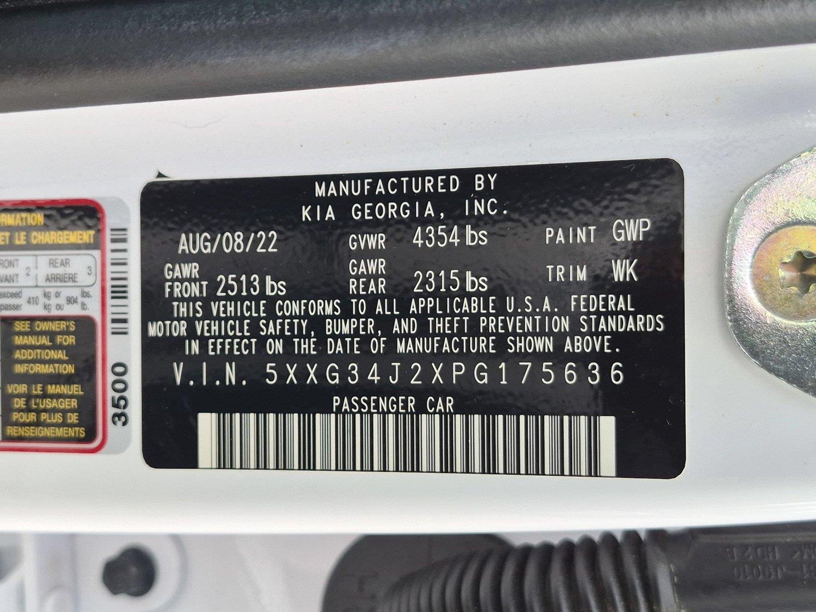 Used 2023 Glacial White Pearl Kia EX image 40