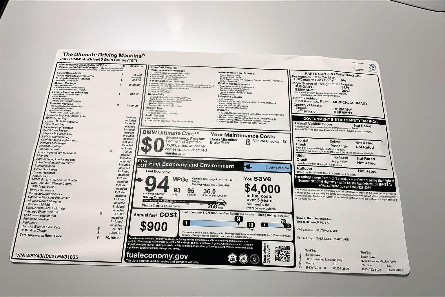 New 2026 Mineral White Metallic BMW xDrive40 image 22
