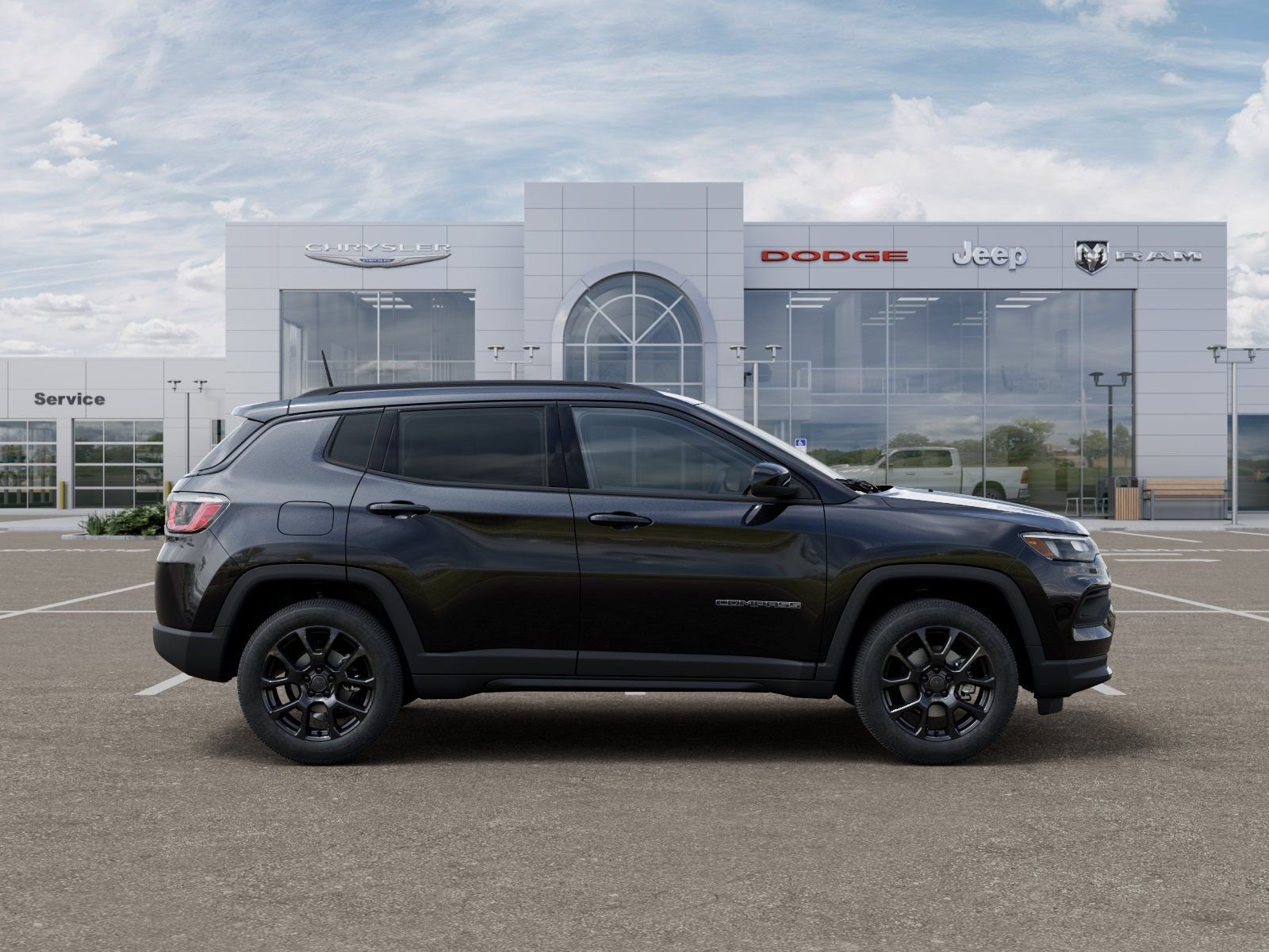 New 2026 Diamond Black Crystal Pearl-Coat Exterior Paint Jeep Latitude image 21
