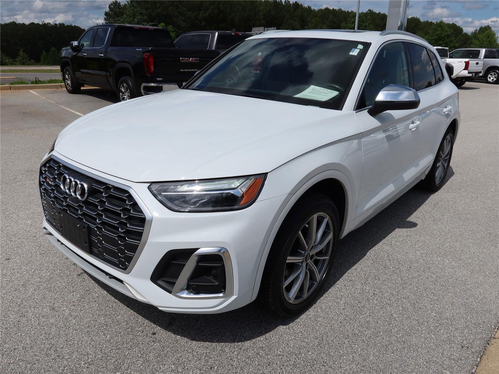 Used 2021 Glacier White Metallic Audi Premium Plus image 3
