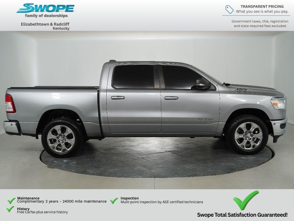 Used 2021 Billet Silver Metallic Clearcoat Ram Big Horn image 2