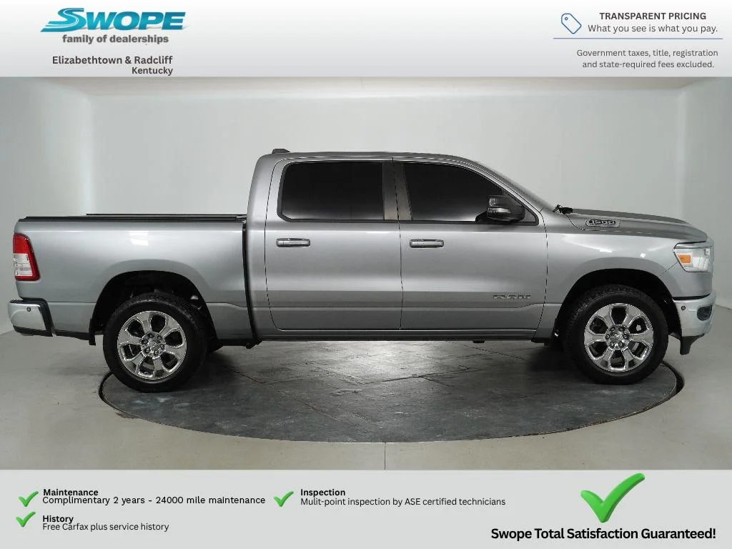 Certified Used 2021 Billet Silver Metallic Clearcoat Ram Big Horn image 2