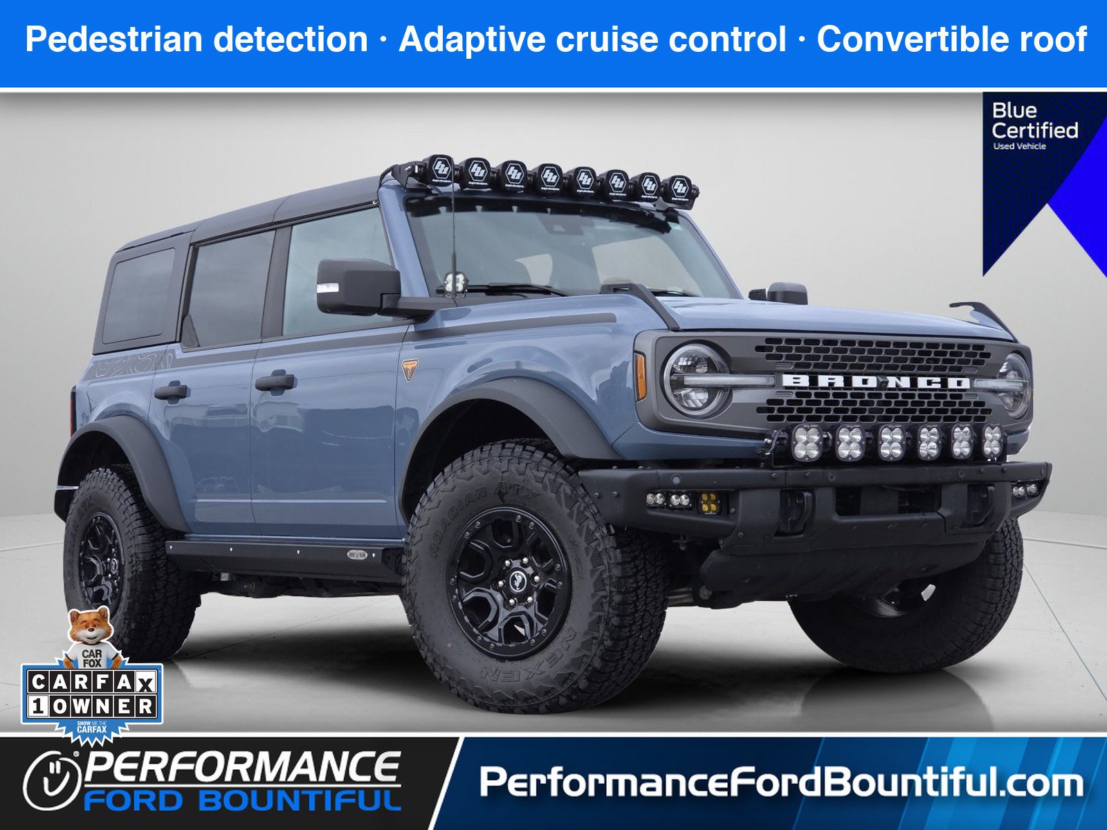 Certified Used 2023 Azure Gray Metallic Ford Badlands image 1