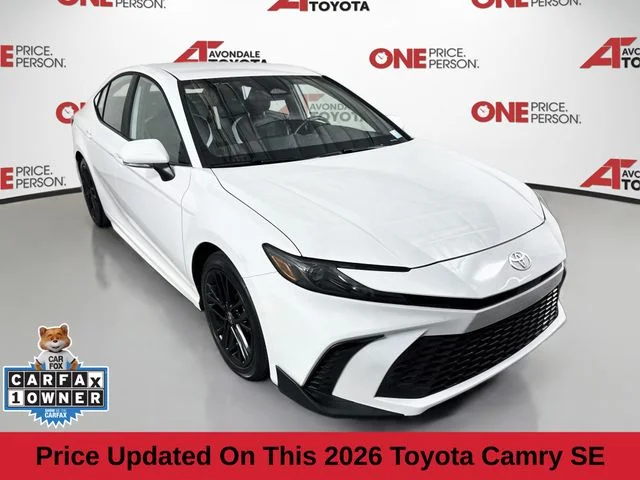 Used 2026 White Toyota SE image 1