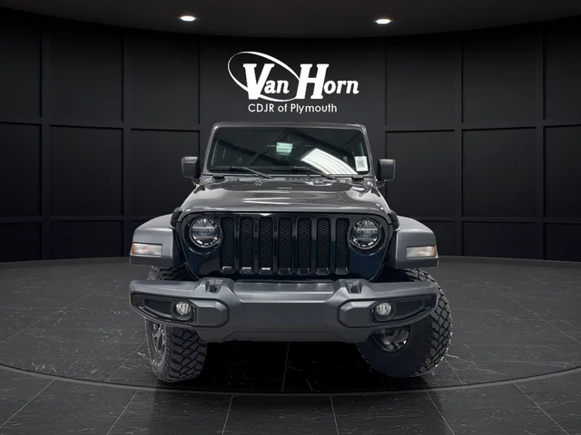 Used 2021 Granite Crystal Metallic Clearcoat Jeep Unlimited Willys image 2