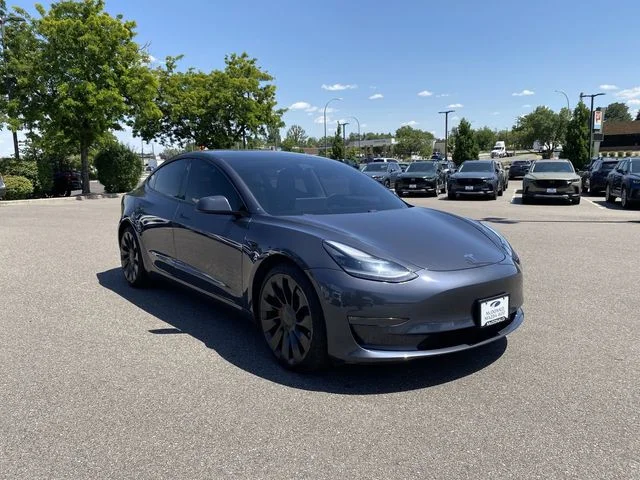 Used 2021 Black Tesla Performance image 8