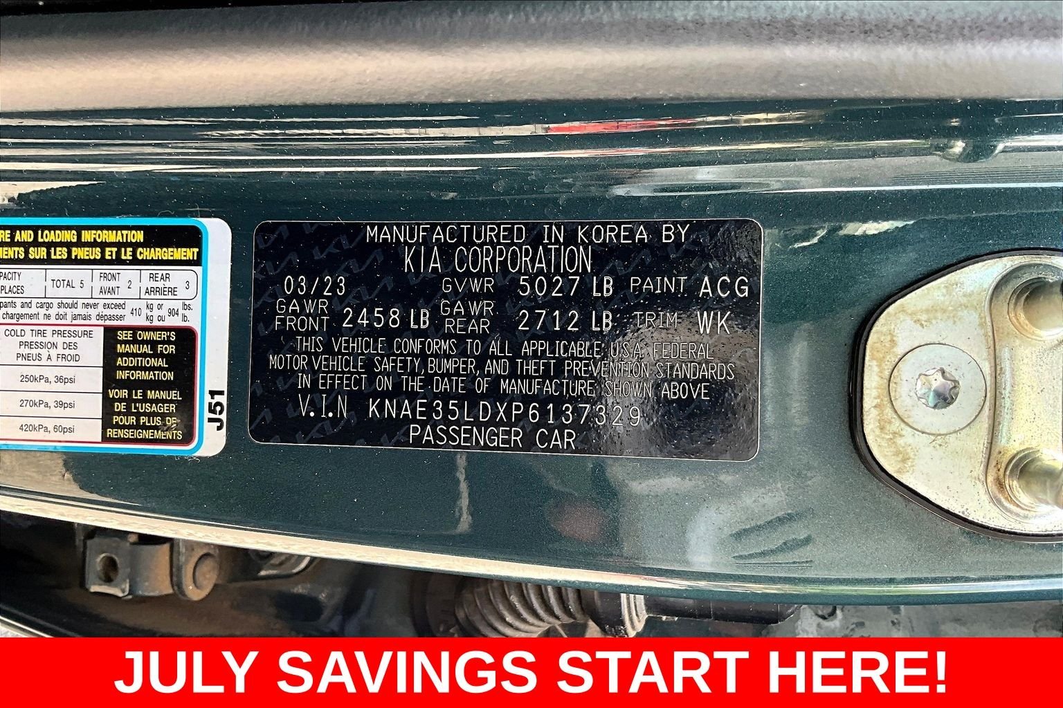 Used 2023 Green Kia GT-Line image 25