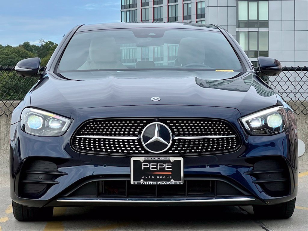 Certified Used 2023 Blue Mercedes-Benz E 350 image 3