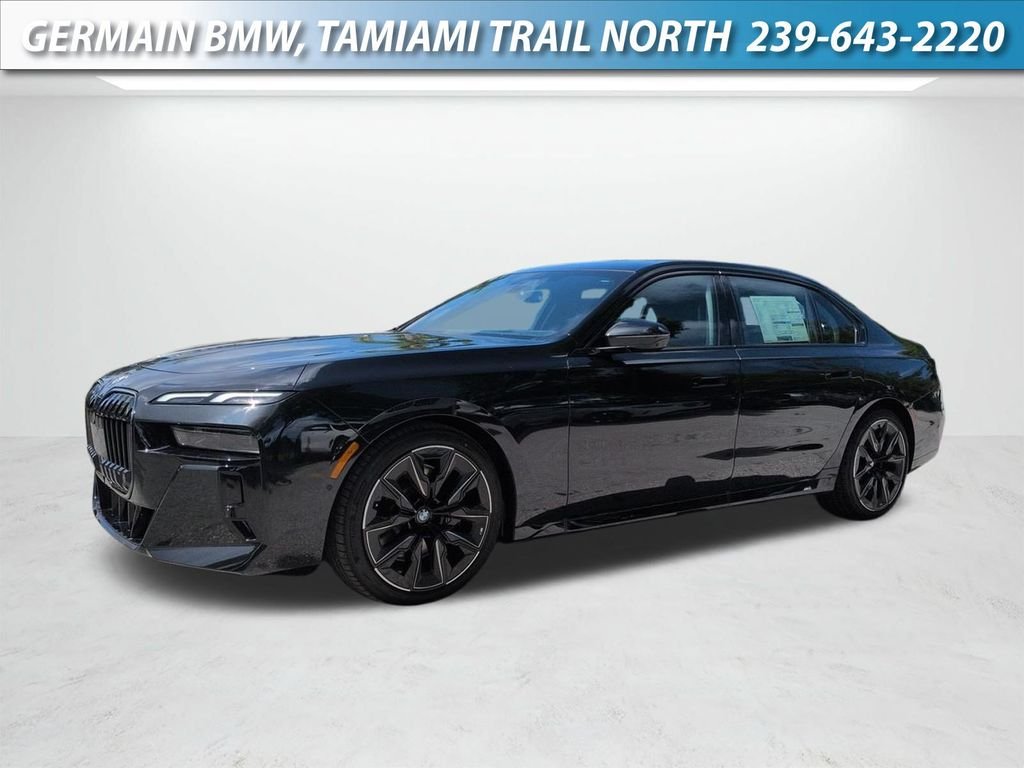 New 2026 Black Sapphire Metallic BMW 740i xDrive image 1