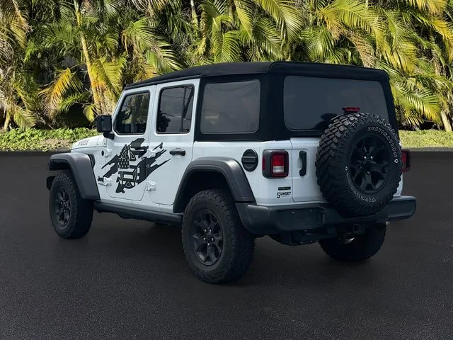 Used 2021 White Jeep Unlimited Willys image 8