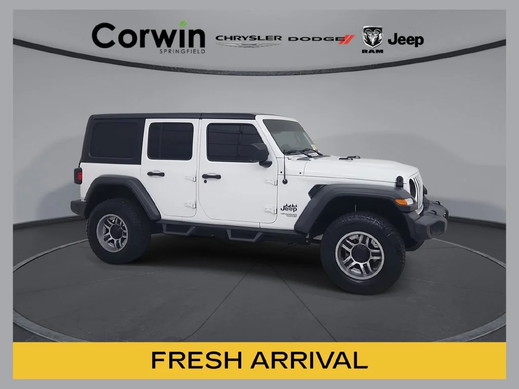Certified Used 2018 White Jeep Unlimited Sport image 1