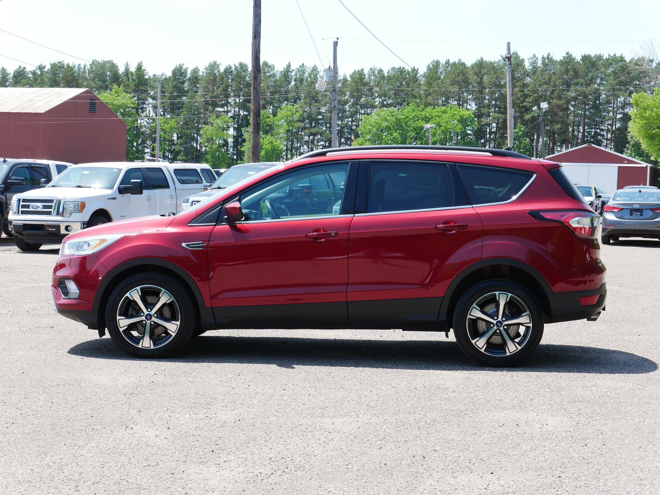 Certified Used 2018 Ruby Red Metallic Tinted Clearcoat Ford SEL image 5