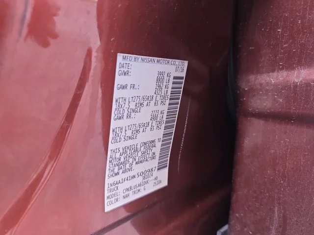 Used 2017 Red Nissan PRO-4X image 30