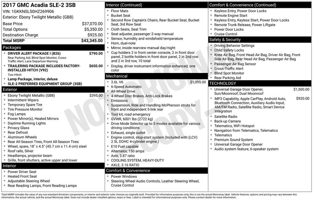 Used 2017 Black GMC SLE-2 image 6