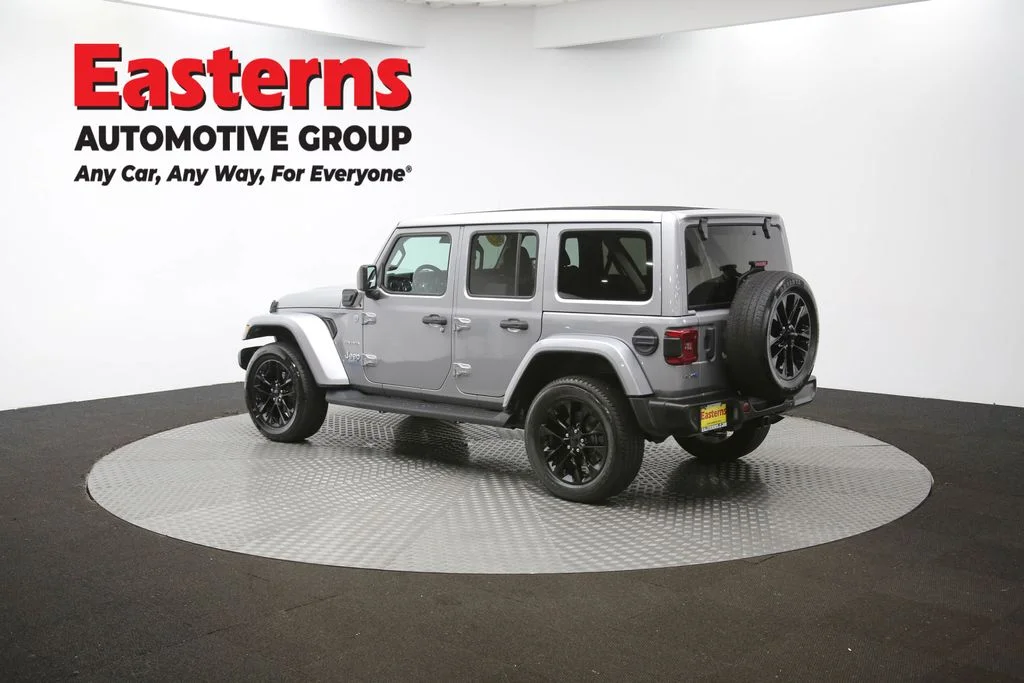 Used 2021 Silver Jeep Unlimited Sahara 4xe image 64