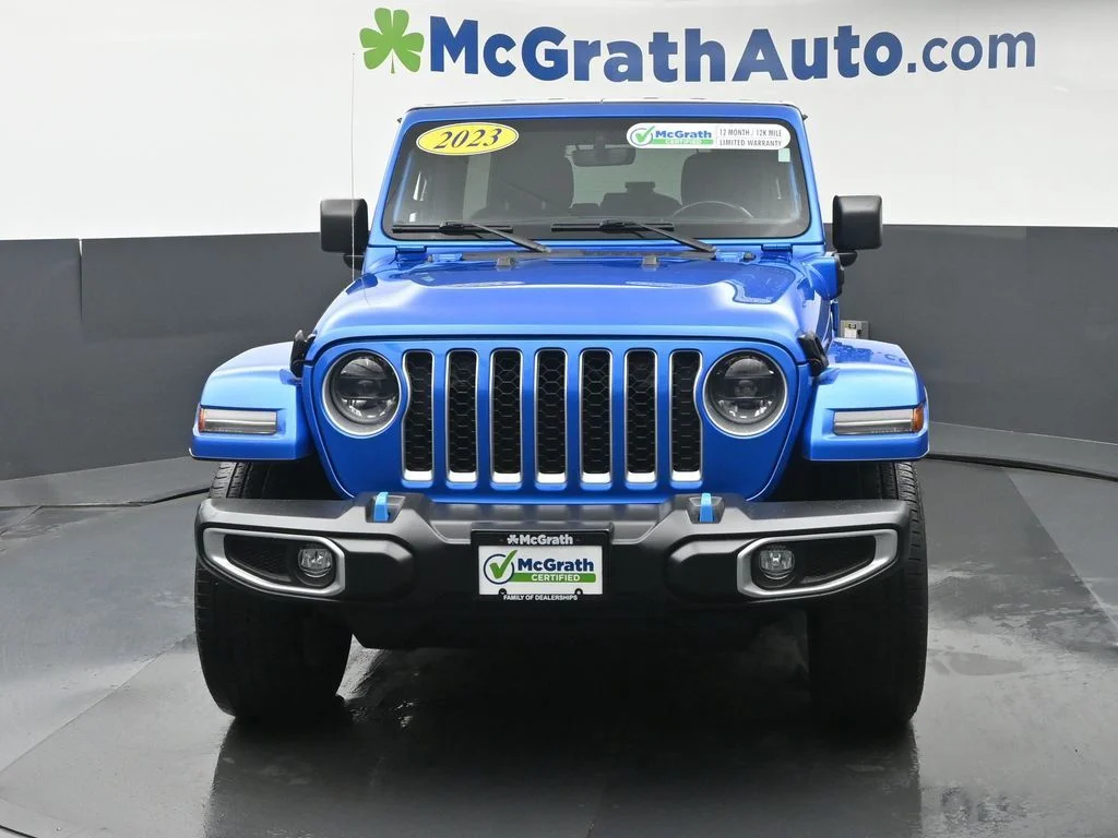 Certified Used 2023 Blue Jeep Sahara 4xe image 7