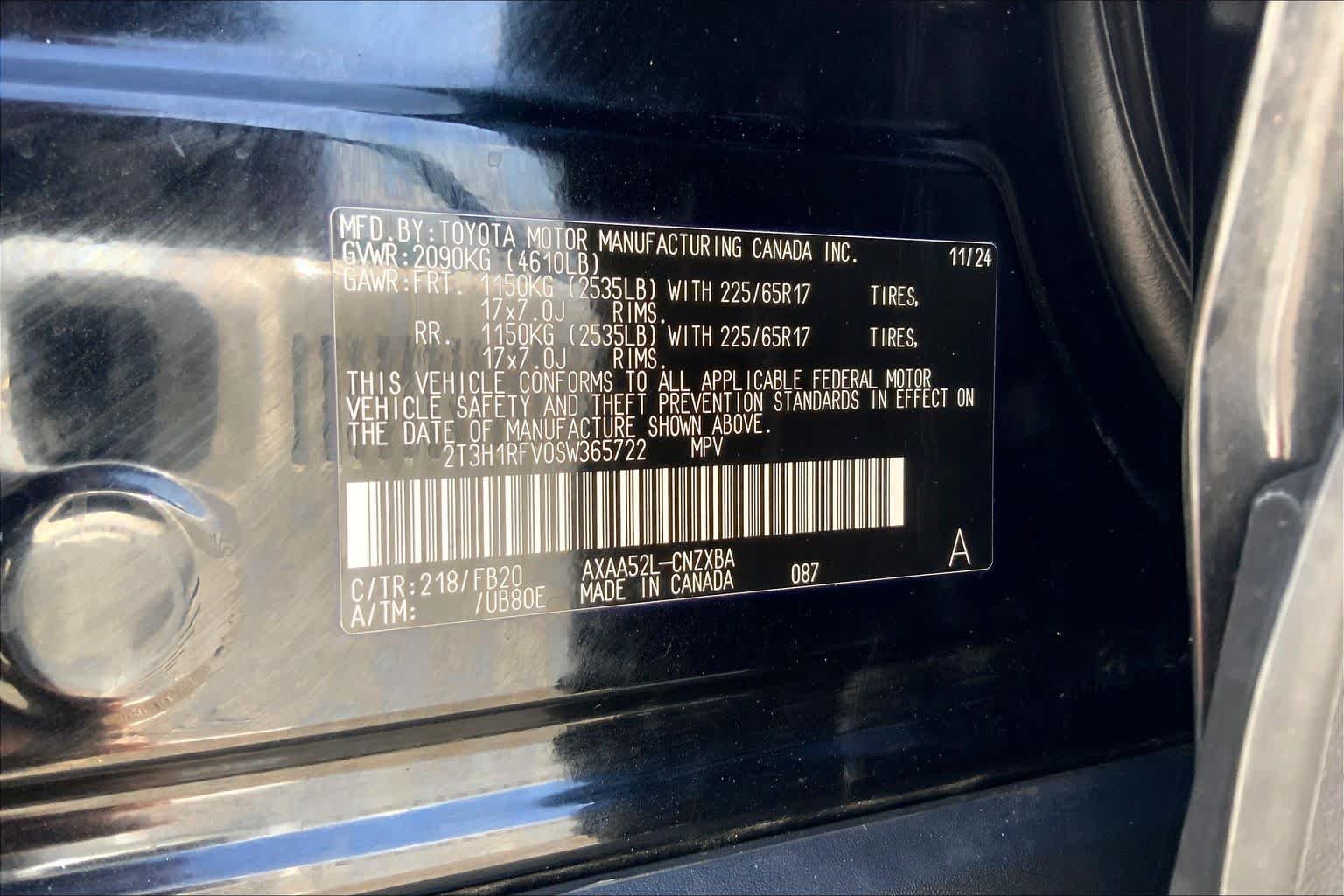 Used 2025 Midnight Black Metallic Toyota LE image 36