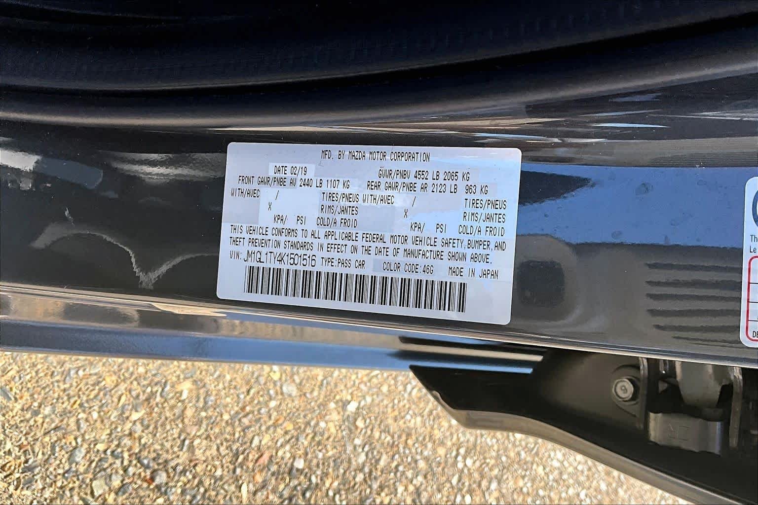 Used 2019 Machine Gray Metallic Mazda Grand Touring image 36