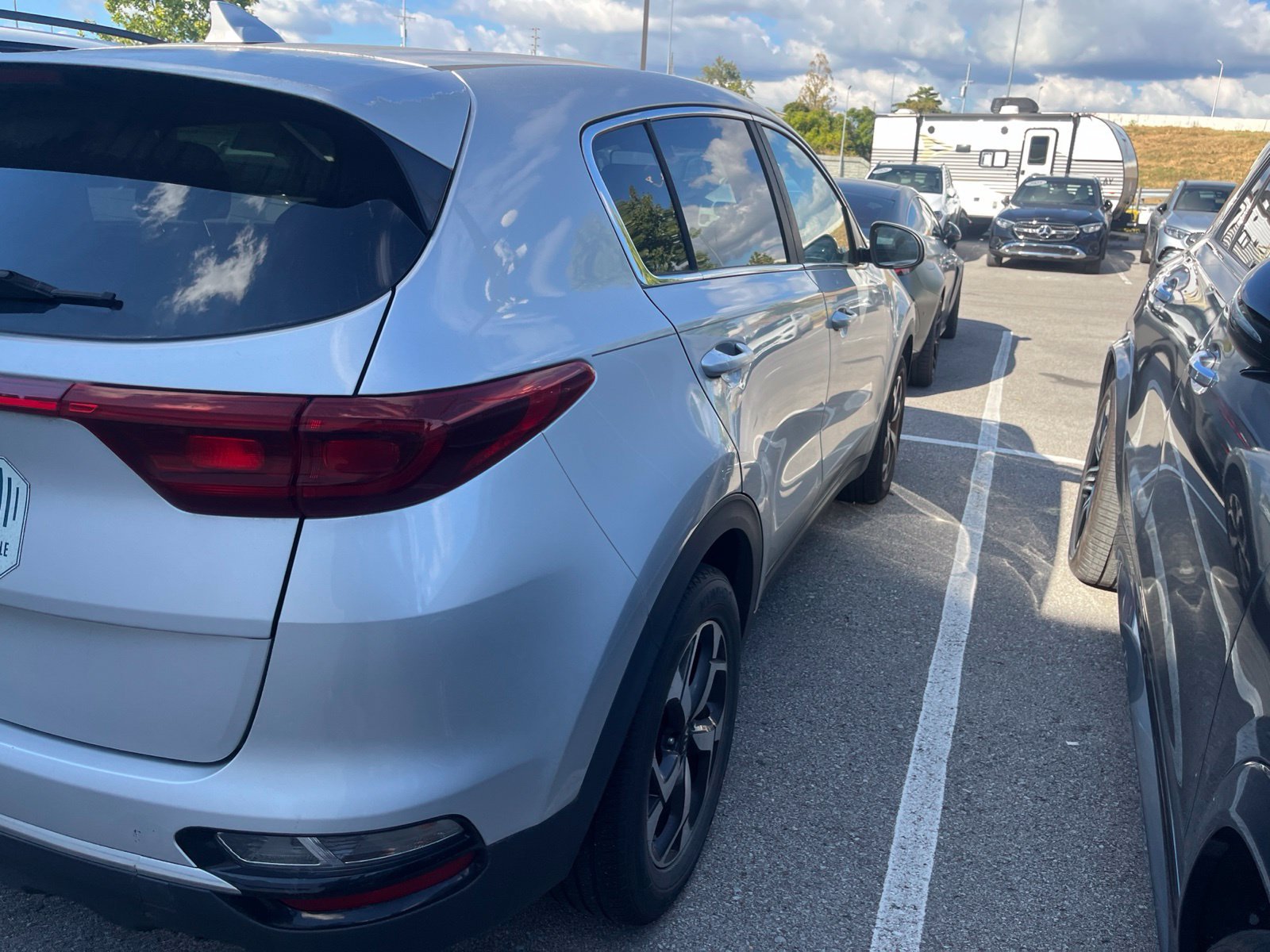 Used 2020 Sparkling Silver Kia LX image 4