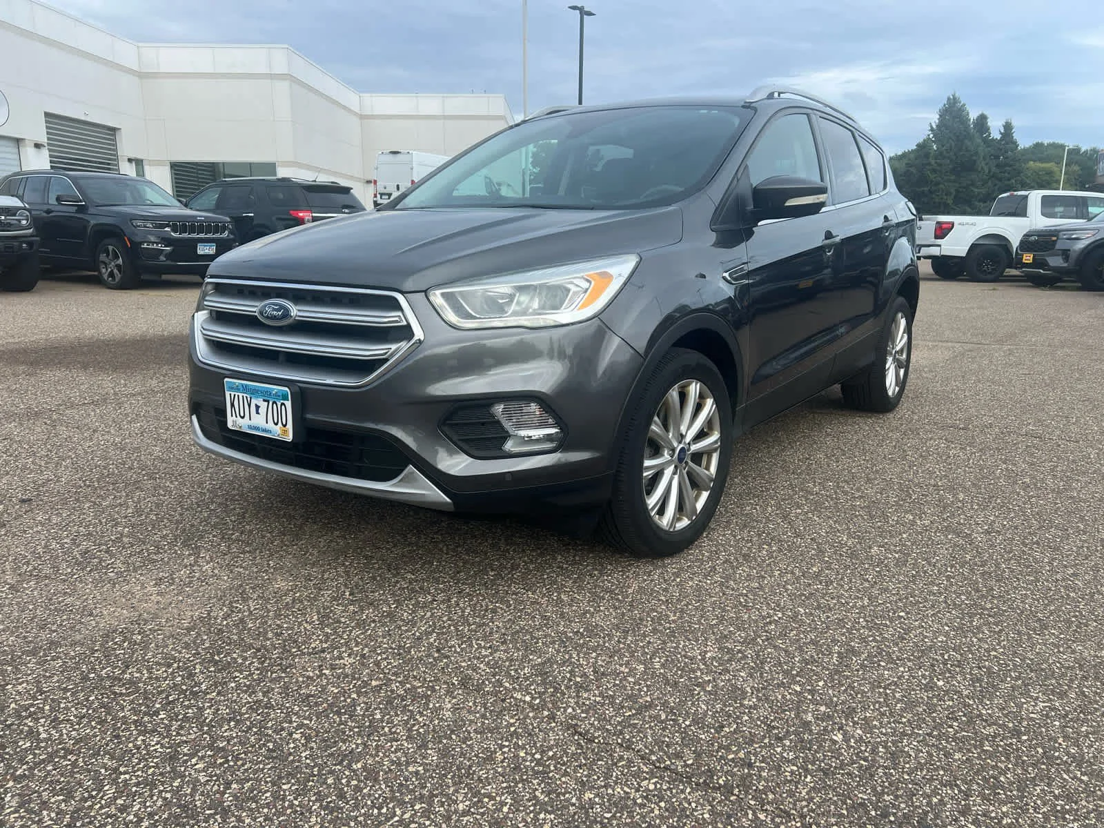 Used 2017 Magnetic Metallic Ford Titanium image 3