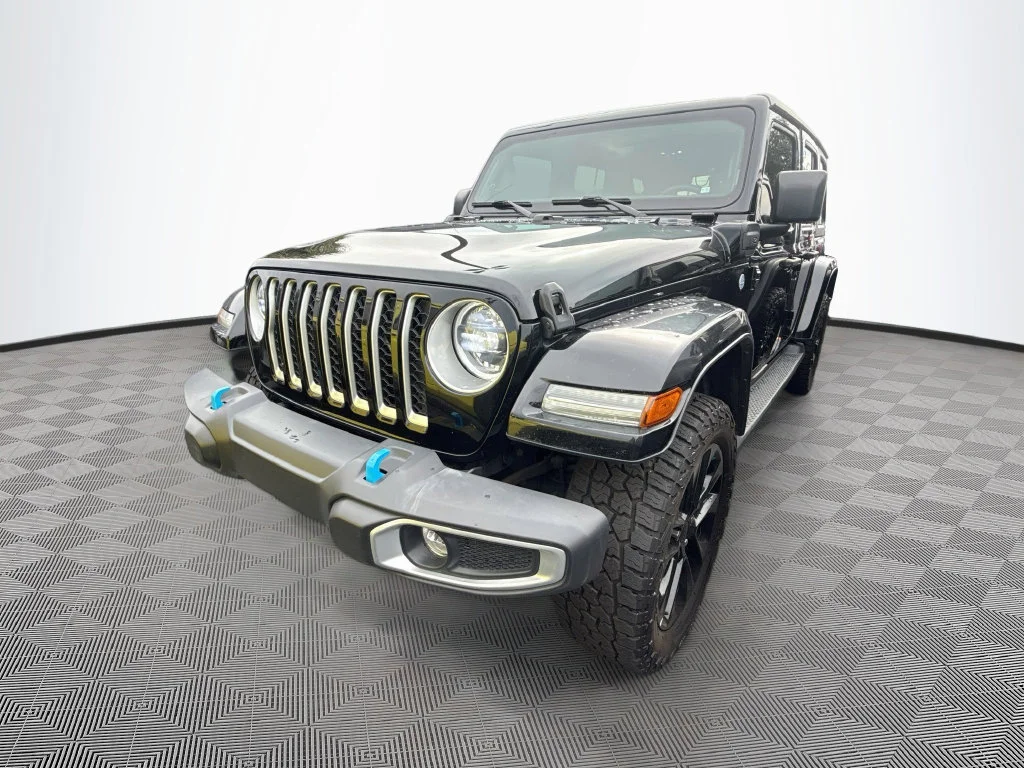 Used 2023 Black Jeep Sahara 4xe image 2