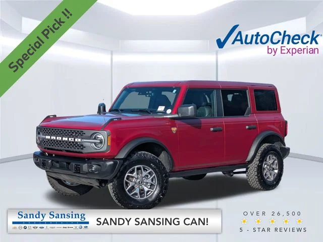 Used 2025 Red Ford Badlands image 1