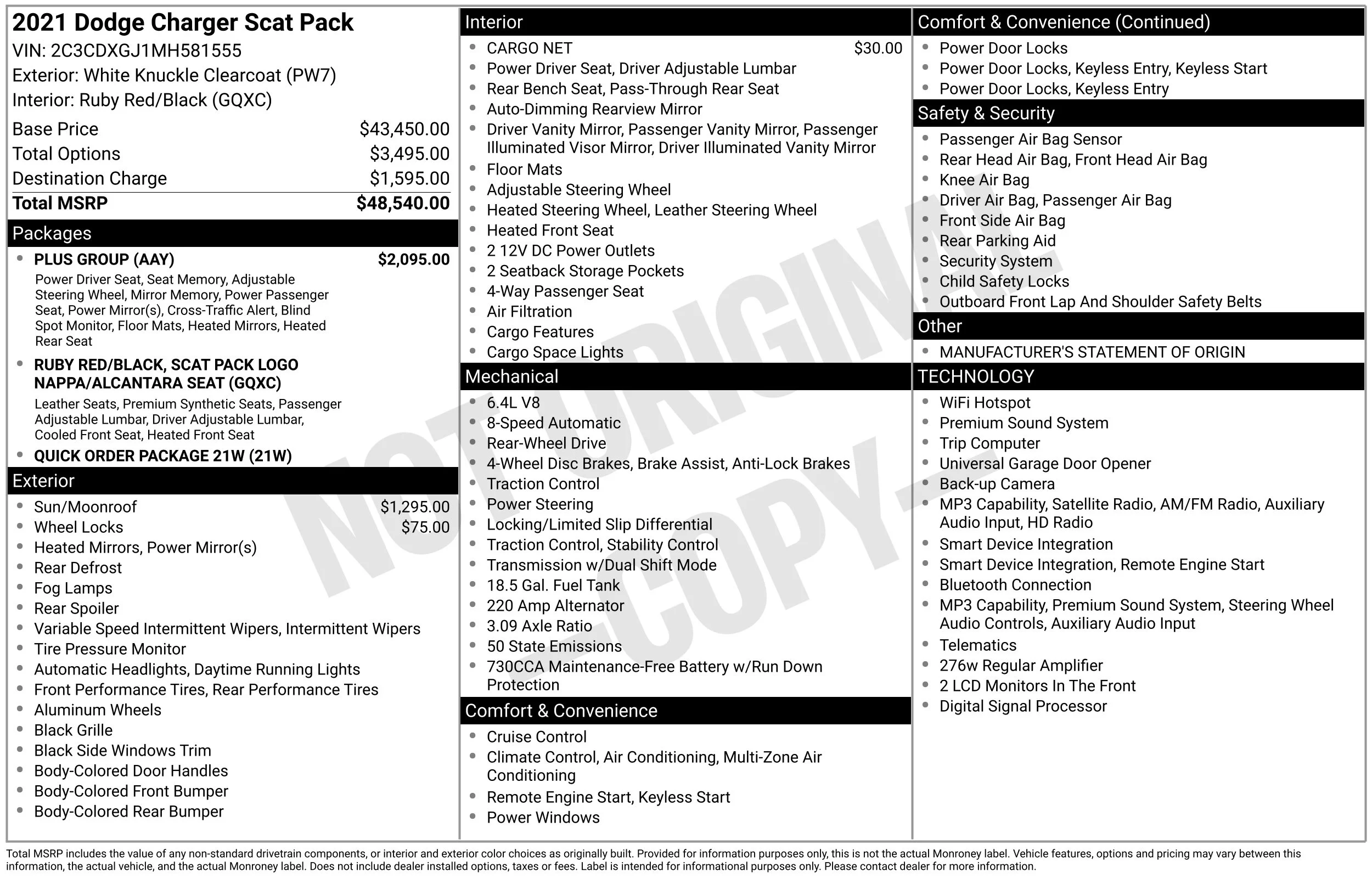 Certified Used 2021 White Dodge R T Scat Pack image 31